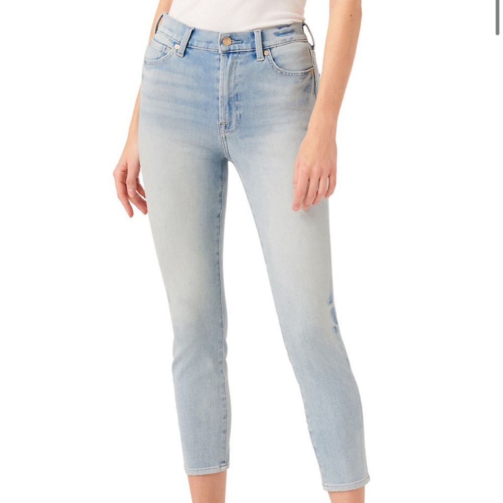 7 for all mankind cropped skinny jeans